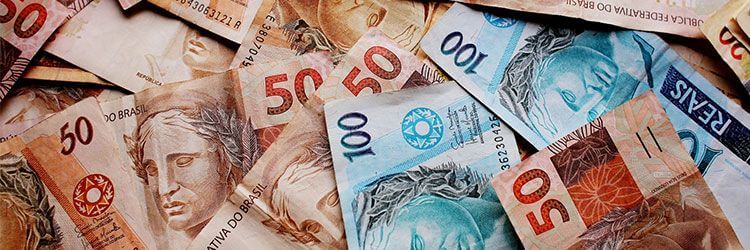 notas de 50 reais e 100 reais