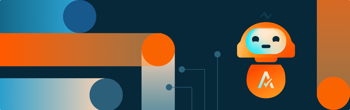 Abstract illustration of AI agent Avi