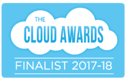 AvaLaRa logo in blue and white with the words Cloud Awards 2018