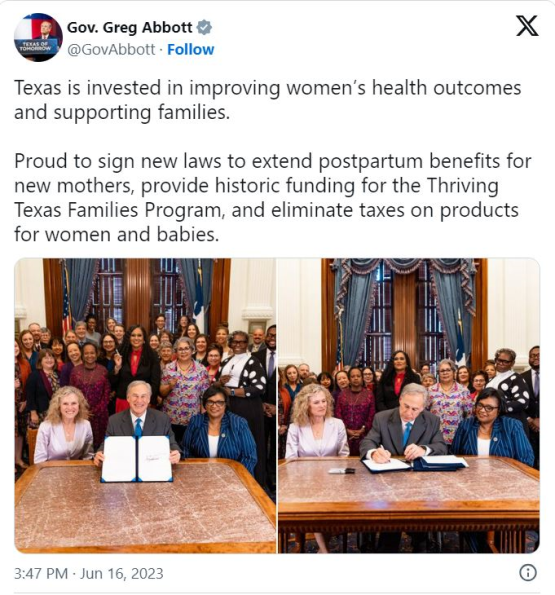 Texas ends diaper tax, tampon tax