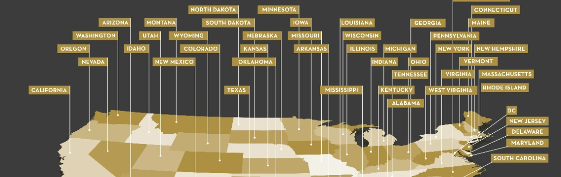 Which states have the highest sales and use taxes?