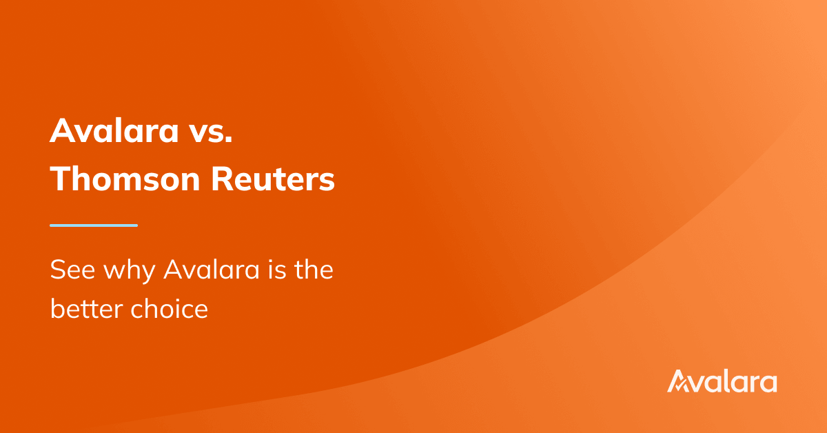 Thomson Reuters vs. Avalara | Avalara