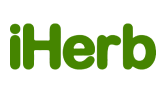 iHerb-Logo in grünem Text.