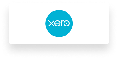 Logotipo de Xero, con texto blanco sobre fondo circular azul.