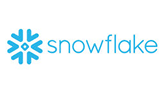 Logo en forme de flocon de neige avec une icône de flocon de neige bleu et le mot «&nbsp;snowflake&nbsp;» en texte bleu minuscule.
