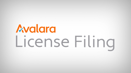 Avalara License Filing