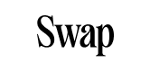 "Stylised text reading 'Swap' with creative typography."