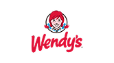 Logo di Wendy con una ragazza dai capelli rossi con le treccine sopra al nome del marchio in caratteri rossi.