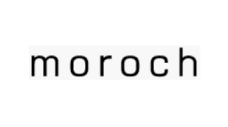 Testo alternativo: "Logo di Moroch con testo nero su sfondo bianco. "