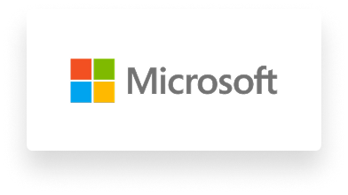 Microsoft logo with a four-colored square icon (red, green, blue, and yellow) to the left of the word "Microsoft" in gray text.